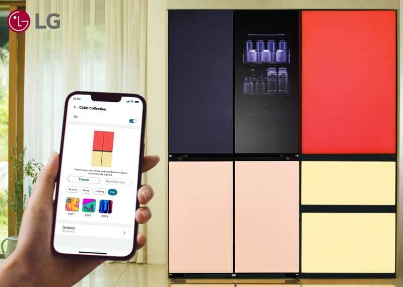 ثلاجة LG MoodUp