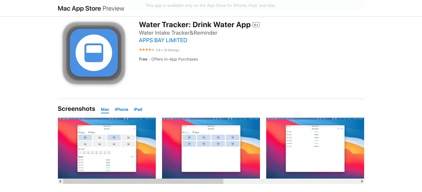 تطبيق Water Tracker