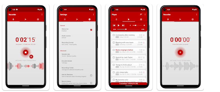 تطبيق Voice Recorder Pro