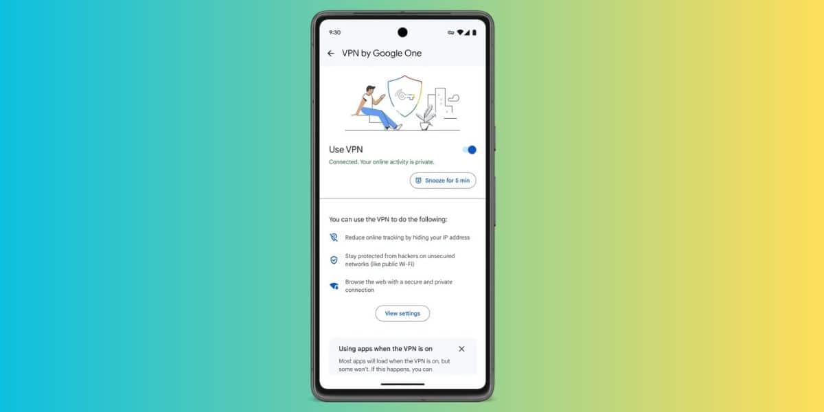 كيف يمكنك استخدام خدمة VPN من Google One في هاتف أندرويد؟