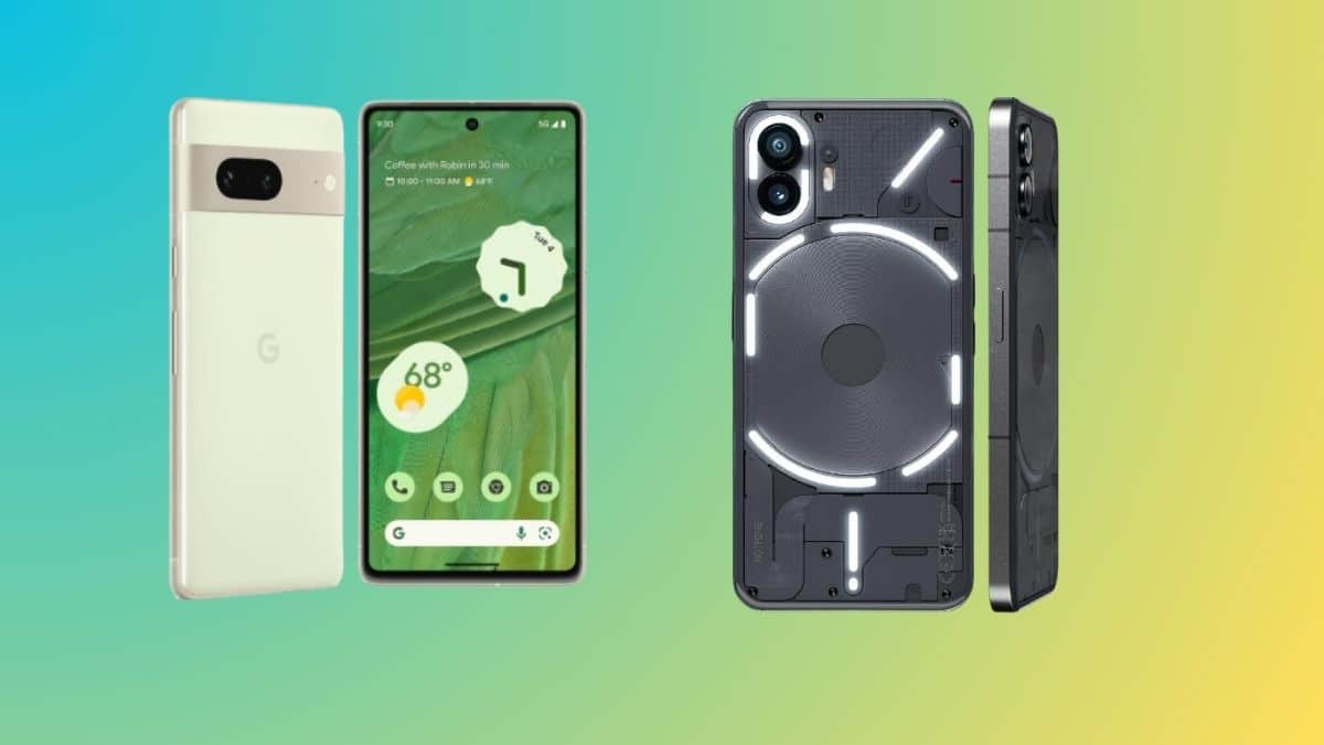 مقارنة بين هاتفي Pixel 7 من جوجل و Nothing Phone 2