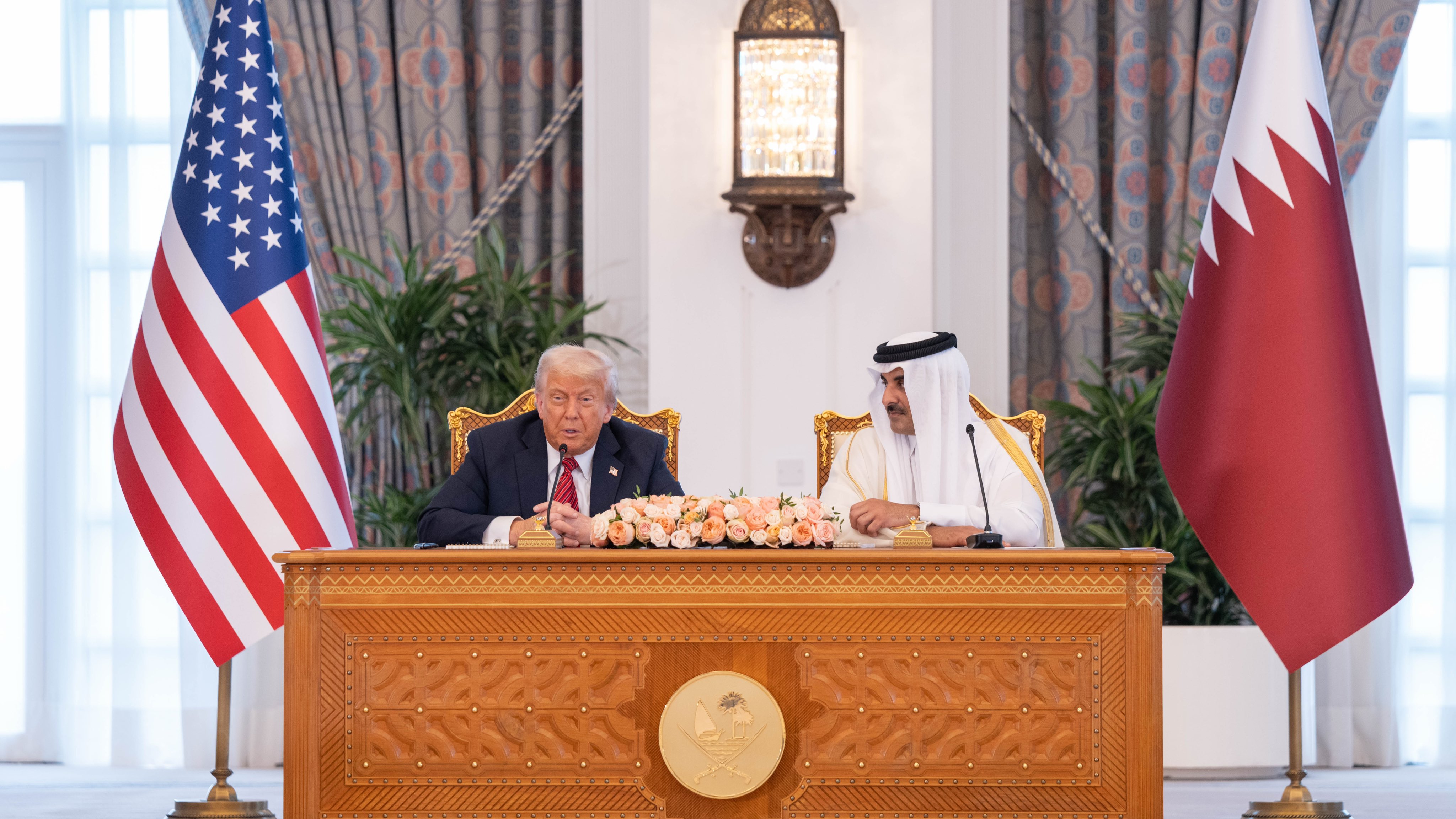 لقطات من زيارة ترامب لدولة قطر لقطات من زيارة ترامب لدولة قطر
