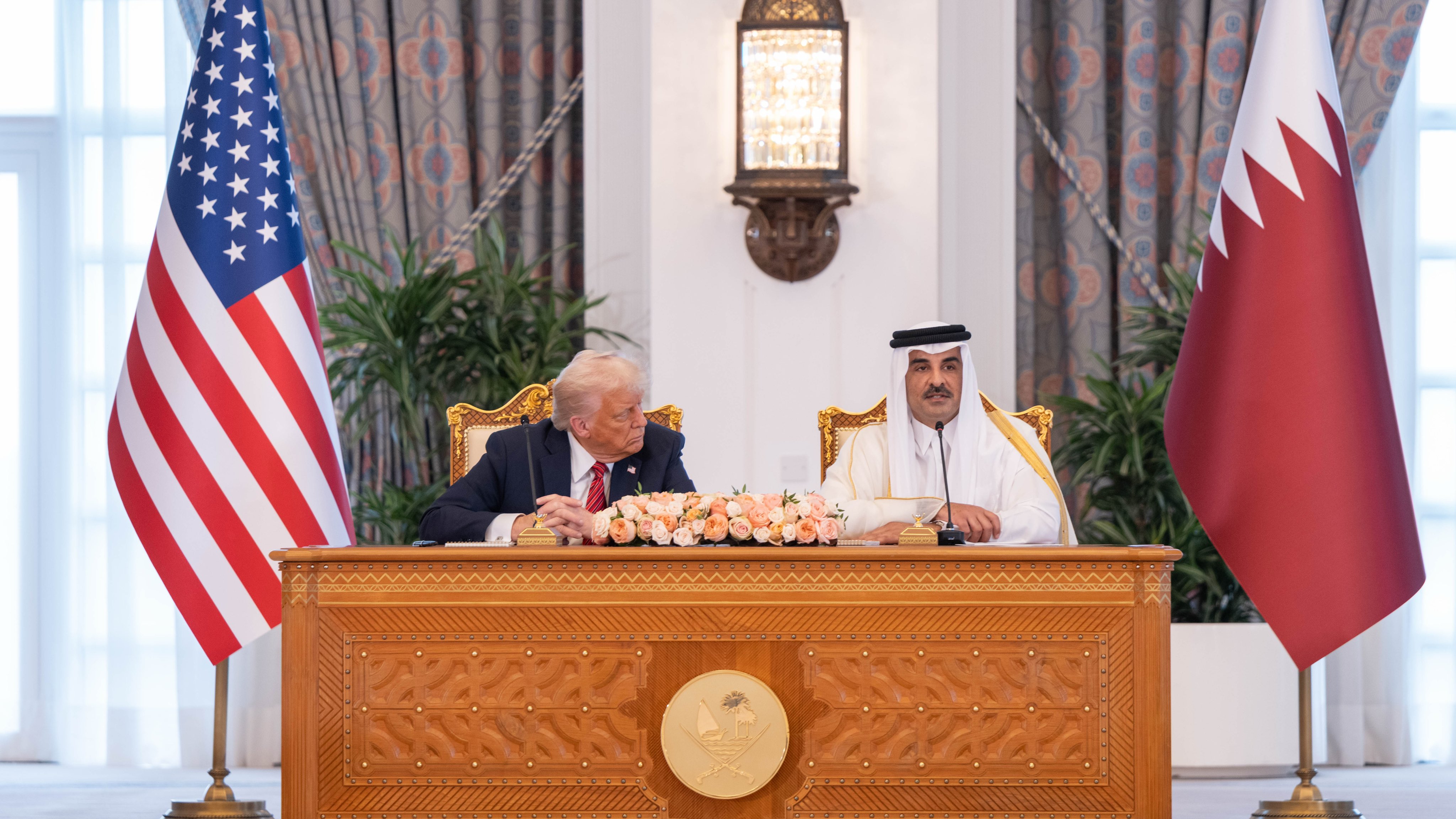 لقطات من زيارة ترامب لدولة قطر لقطات من زيارة ترامب لدولة قطر