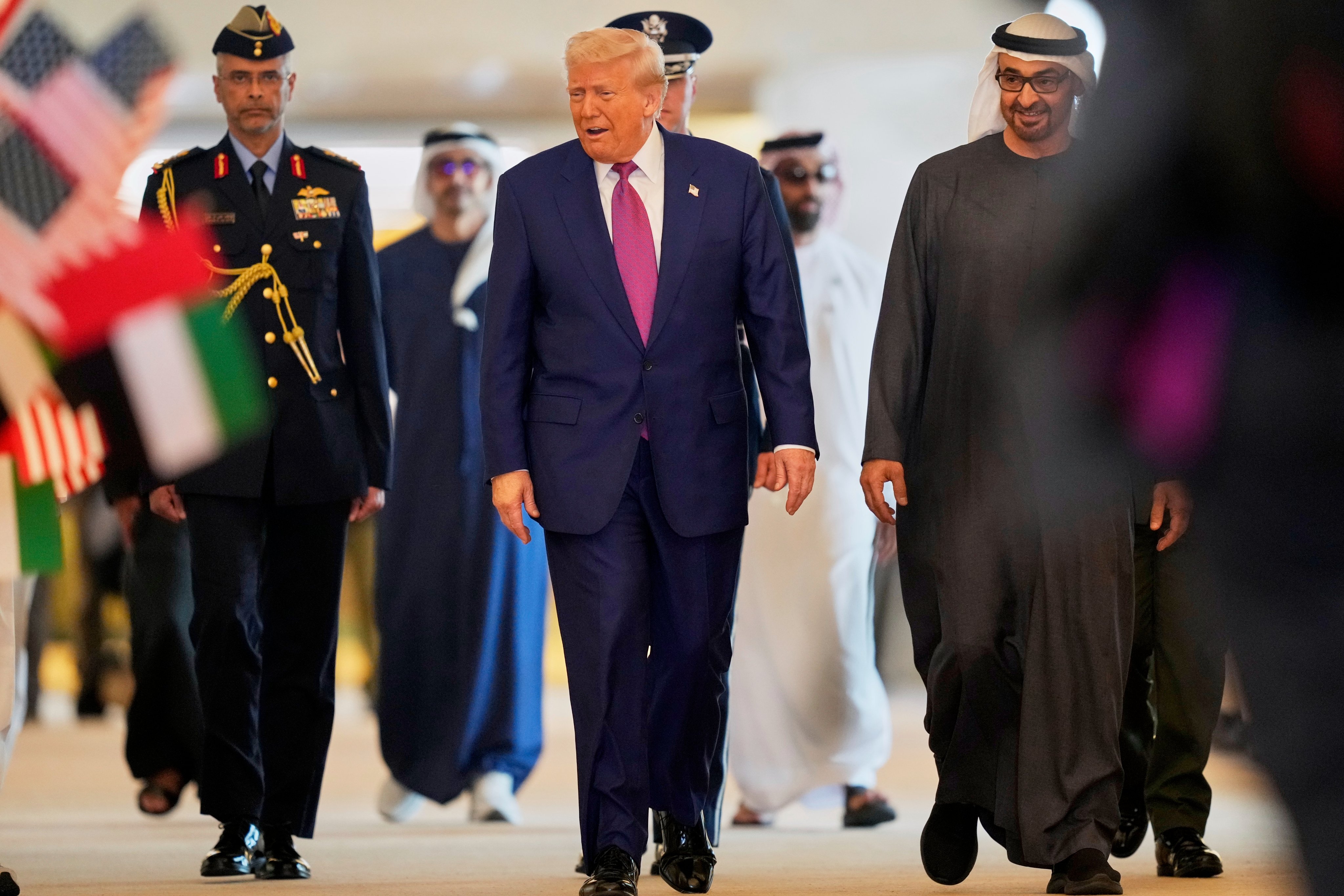 ترامب يصل إلى أبوظبي